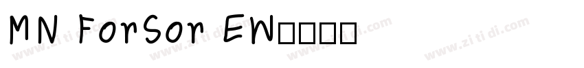 MN ForSor EW字体转换